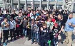 При поддержке Уполномоченного по правам ребенка в Саратовской области, ребята из Белгородской области посетили представление в Саратовской цирке